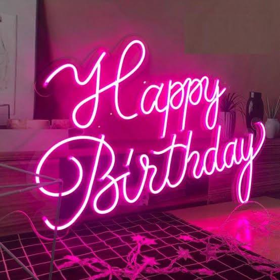 Happy Birthday Neon light