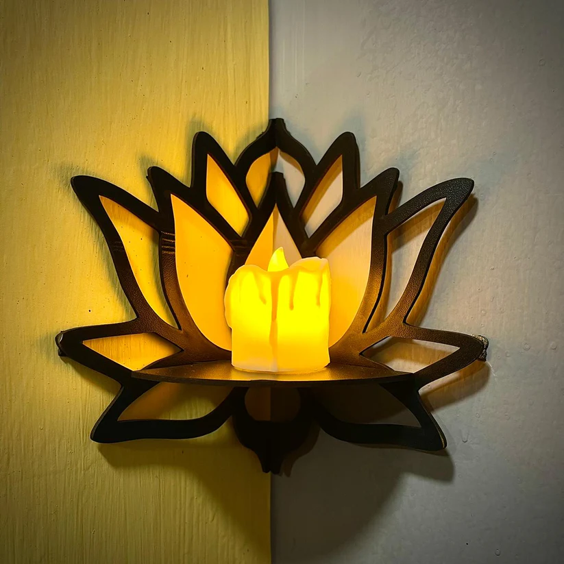 DIY Corner Mini  Flower Shelves – Stylish Room & Office Decor