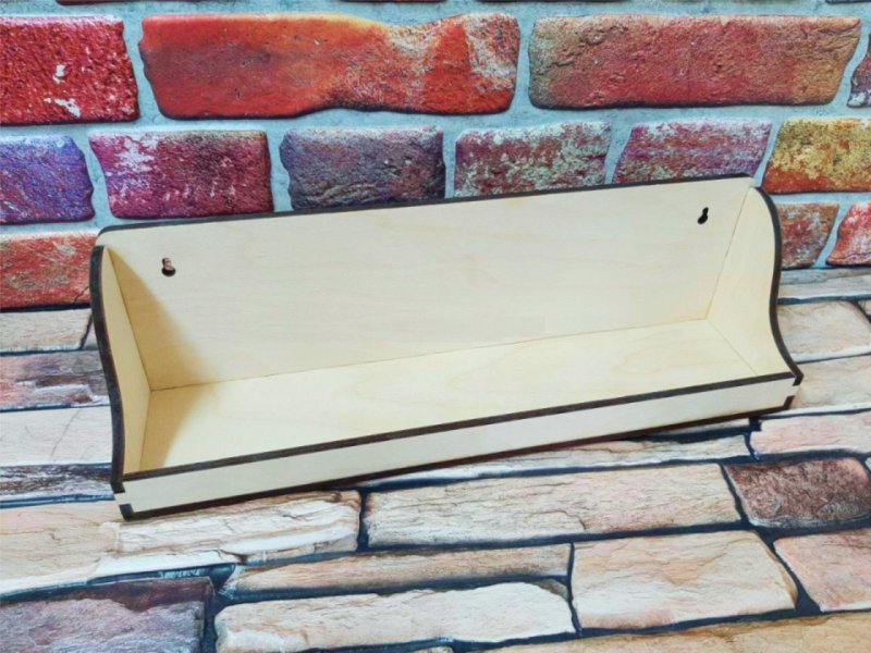 Wooden Spice Rack Shelf